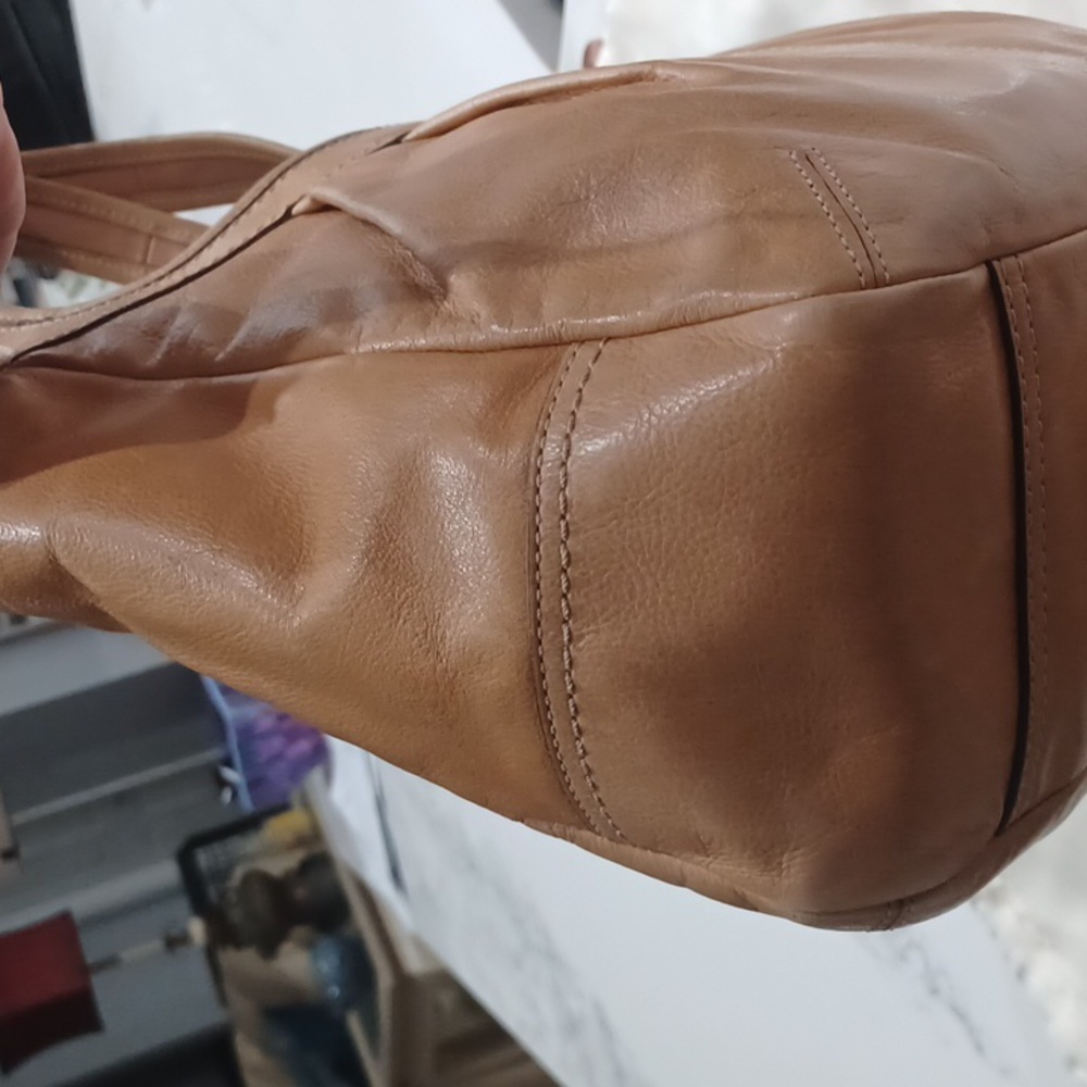 13IN COACH 2008 PLEATED ERGO 12240 TATTERSAL SHOULDER BAG - Picture 8 of 17